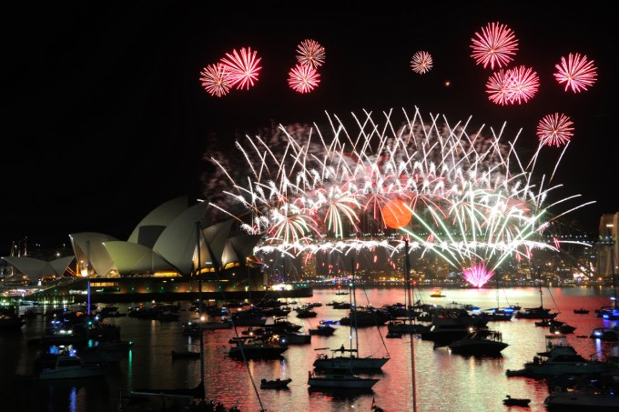 Ano novo Sydney Harbour Austrália