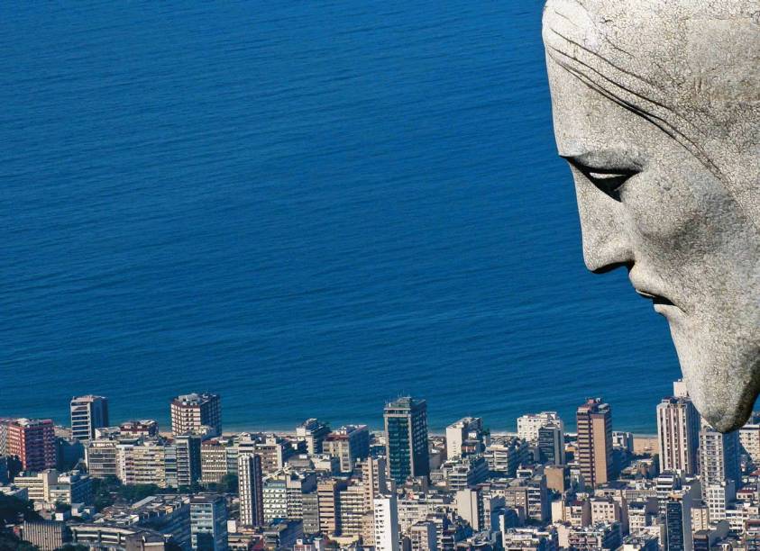 Pedra-sabão é o material utilizado na estátua do Cristo Redentor, Rio de Janeiro