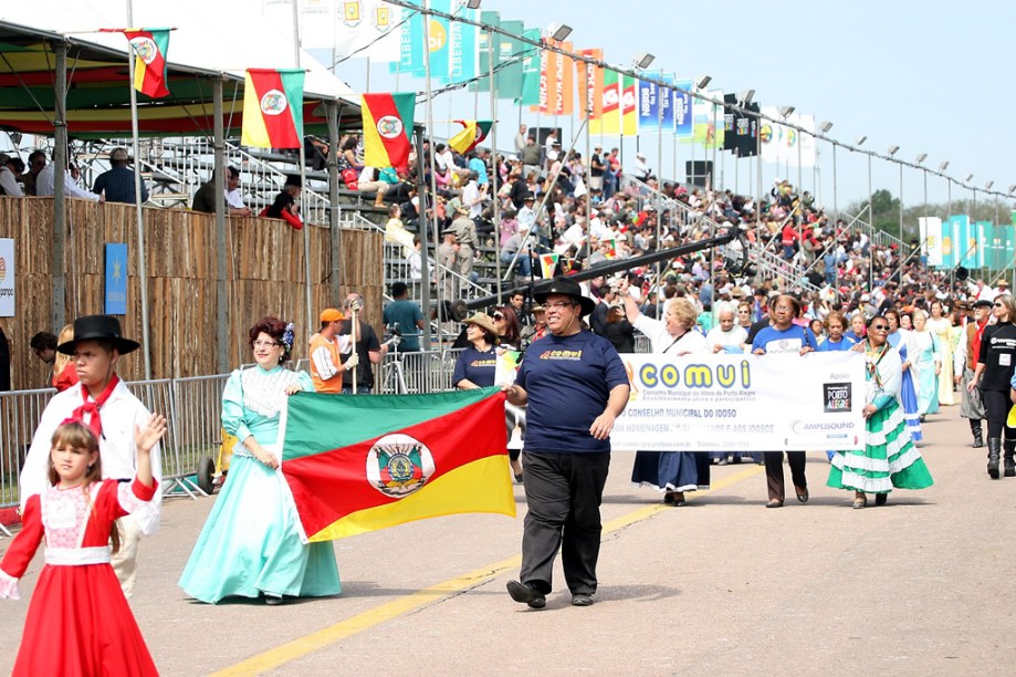 Desfile dos Festejos Farroupilhas, em Porto Alegre, Rio Grande do Sul