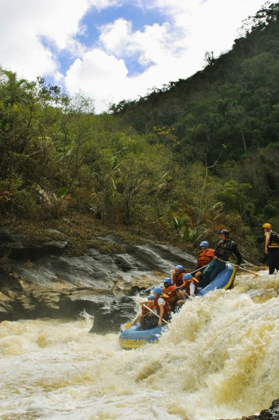 O rafting funciona apenas nos finais de semana