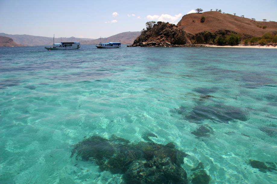 O Parque Nacional de Komodo se espalha por três ilhas de origem vulcânica na Indonésia, em uma superfície de 1.817 quilômetros quadrados. A reserva abriga o raro dragão de Komodo, além de mil espécies de peixes