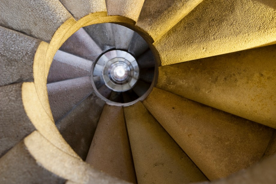 Interior do campanário da Sagrada Família