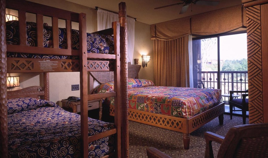 Quarto do Animal Kingdom Lodge, dentro do complexo Disney