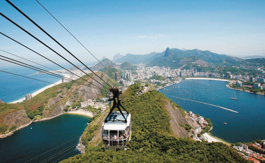 O bondinho do Pão de Açúcar, uma das superatrações do Rio