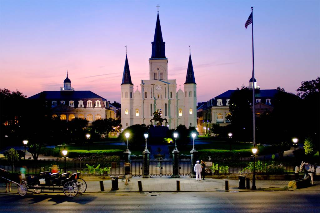 Igreja St. Louis Cathedral em Nova Orleans, Estados Unidos Igreja St. Louis Cathedral em Nova Orleans, Estados Unidos