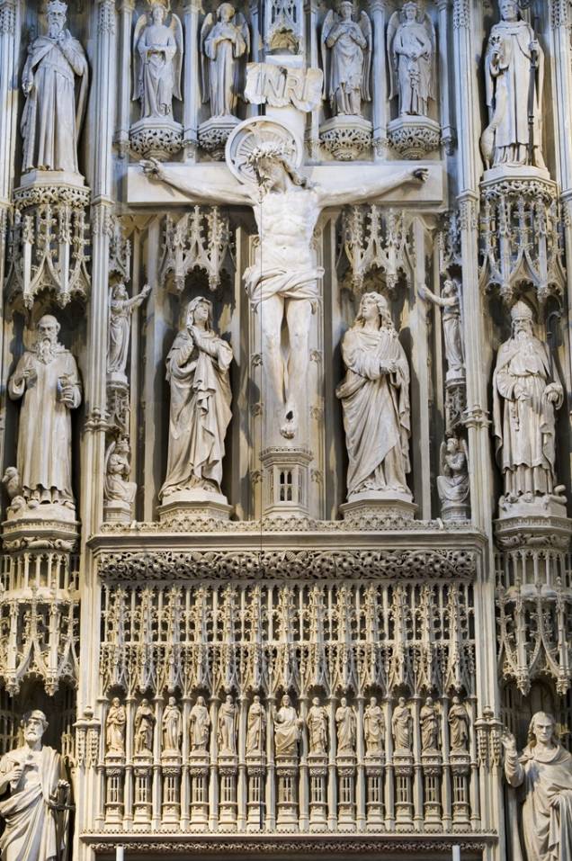 Detalhe da Catedral de St Albans - Hertfordshire - Inglaterra Detalhe da Catedral de St Albans - Hertfordshire - Inglaterra