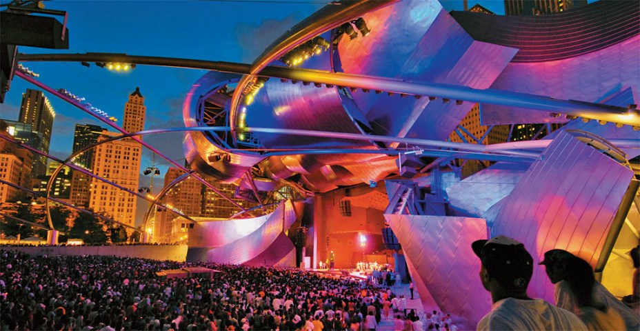 Show no Jay Pritzker Pavilion no Millennium Park