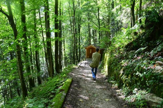Para ascender às minas de sal, o recomendável é usar o funicular, mas para voltar à Hallstatt, nada como caminhar pelas duas rotas montanha abaixo. Além da agradável vegetação que as cobre, inúmeras sinalizações explicam a história da região, a indústria do sal, as ligações com os Habsburgos e as razões pelas quais a área é listada como patrimônio da humanidade pela Unesco Para ascender às minas de sal, o recomendável é usar o funicular, mas para voltar à Hallstatt, nada como caminhar pelas duas rotas montanha abaixo. Além da agradável vegetação que as cobre, inúmeras sinalizações explicam a história da região, a indústria do sal, as ligações com os Habsburgos e as razões pelas quais a área é listada como patrimônio da humanidade pela Unesco