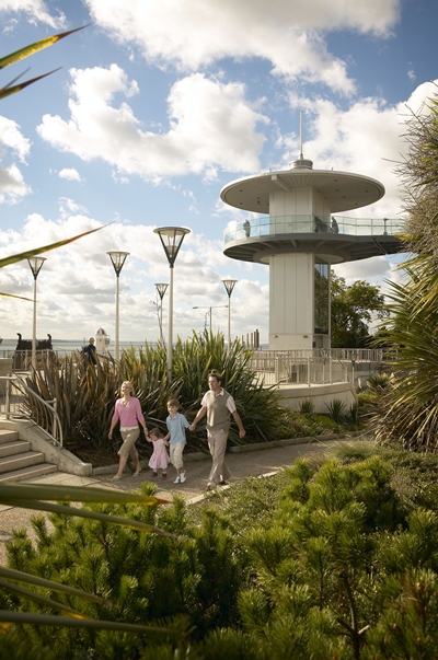 Área do Píer de Southen-on-Sea, no Condado de Essex, Inglaterra