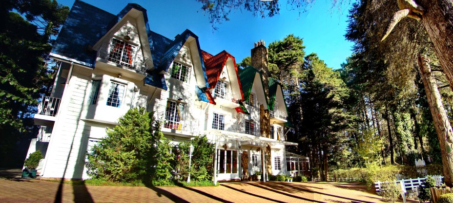 Fachada da Fazenda Dona Carolina, em Itatiba, São Paulo