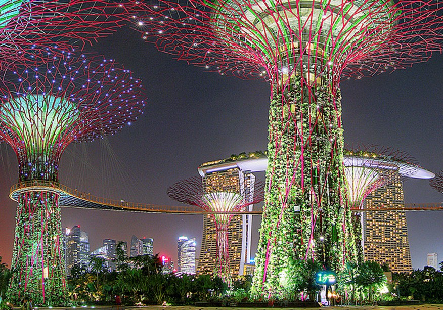 Gardens by the Bay, próximo ao Marina Bay Sands, em Cingapura