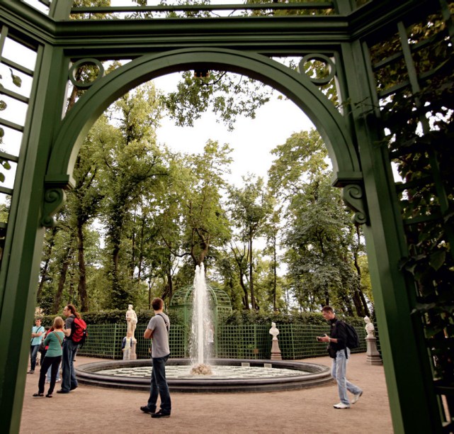 Jardim de Verão em São Petersburgo, na Rússia