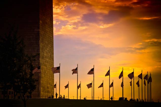 Washington Memorial, no centro do National Mall Washington Memorial, no centro do National Mall