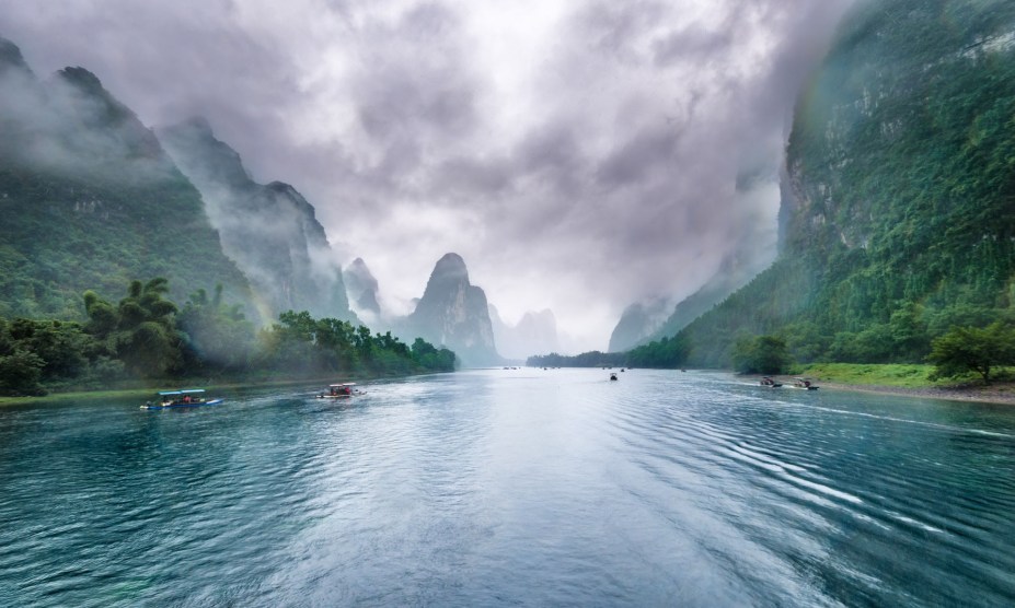 O rio Li, localizado em <a href="https://viajeaqui.abril.com.br/cidades/china-guilin" rel="Guillin" target="_self">Guillin</a>, <a href="https://viajeaqui.abril.com.br/paises/china" rel="China" target="_self">China</a>