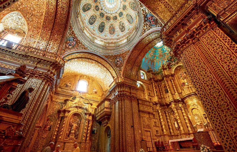 Ouro da Iglesia La Compañia de Jesús, em Quito