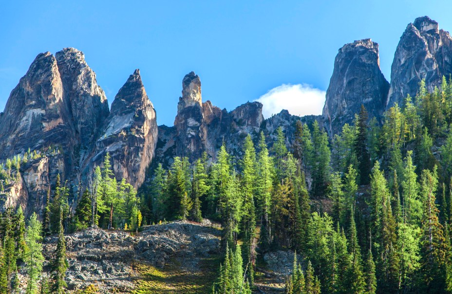 <strong>1. North Cascades National Park, em Washington</strong>    As águias, visitantes ilustres do lugar, dão um ar ainda mais selvagem às suas paisagens, localizadas a menos de três horas de Seattle.