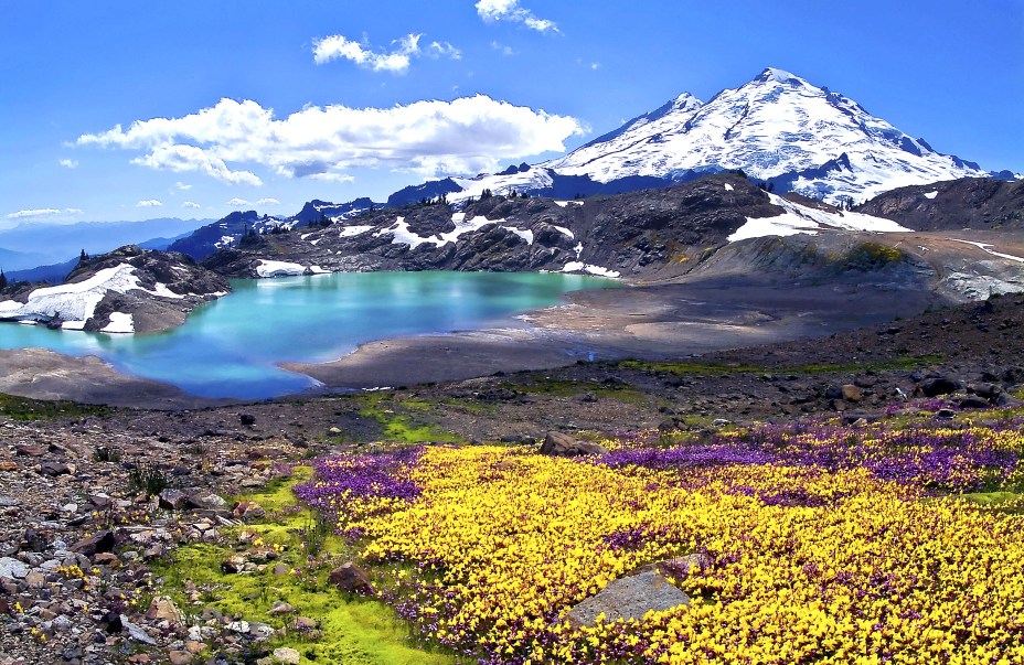 <strong>1. North Cascades National Park, em Washington</strong>    Suas trilhas de difícil acesso lhe renderam o título de parque menos visitado dos Estados Unidos. No entanto, a variedade de ecossistemas impressiona, bem como suas quedas d’água. 