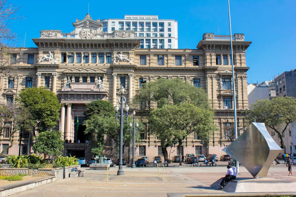 Palácio da Justiça, na Praça da Sé, em São Paulo (SP)