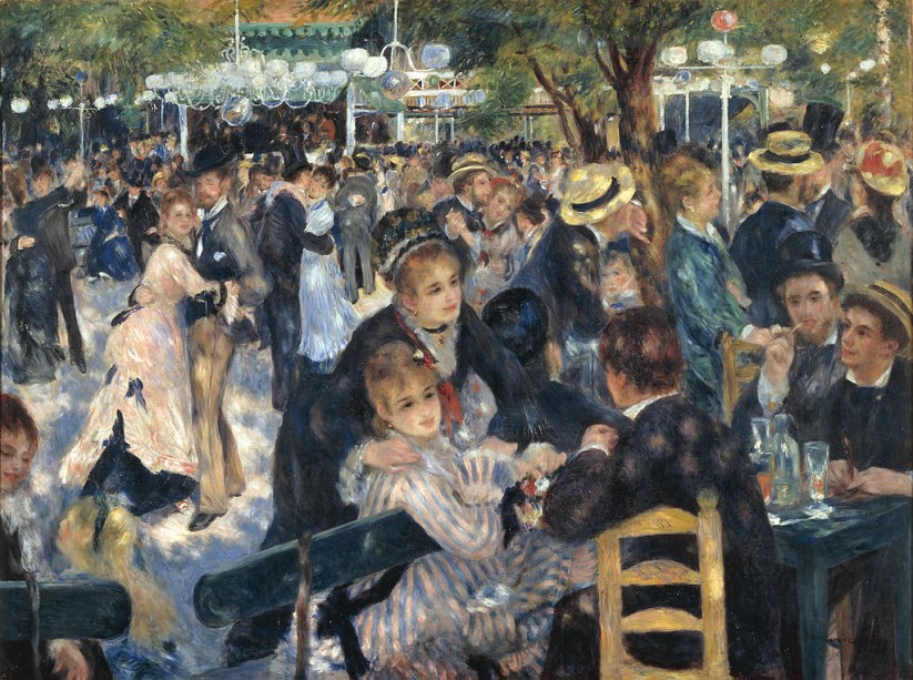 Pierre-Auguste Renoir é o autor de Le Moulin de la Galette, hoje no Museu dOrsay