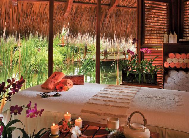 Bangalô de massagens do Paradisus Palma Real, resort de romance agregado em Punta Cana Bangalô de massagens do Paradisus Palma Real, resort de romance agregado em Punta Cana