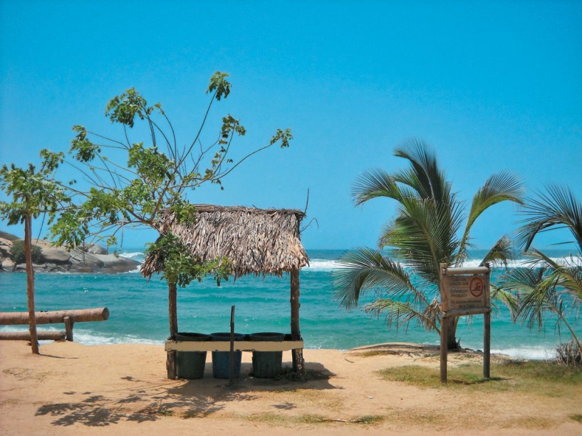 A praia de <strong>El Cabo</strong>, no Parque Nacional Natural Tayrona, um dos atrativos que levou o Norte da Colômbia a figurar entre os 20 melhores destinos para conhecer, segundo a revista <em>Traveler</em> na National Geographic