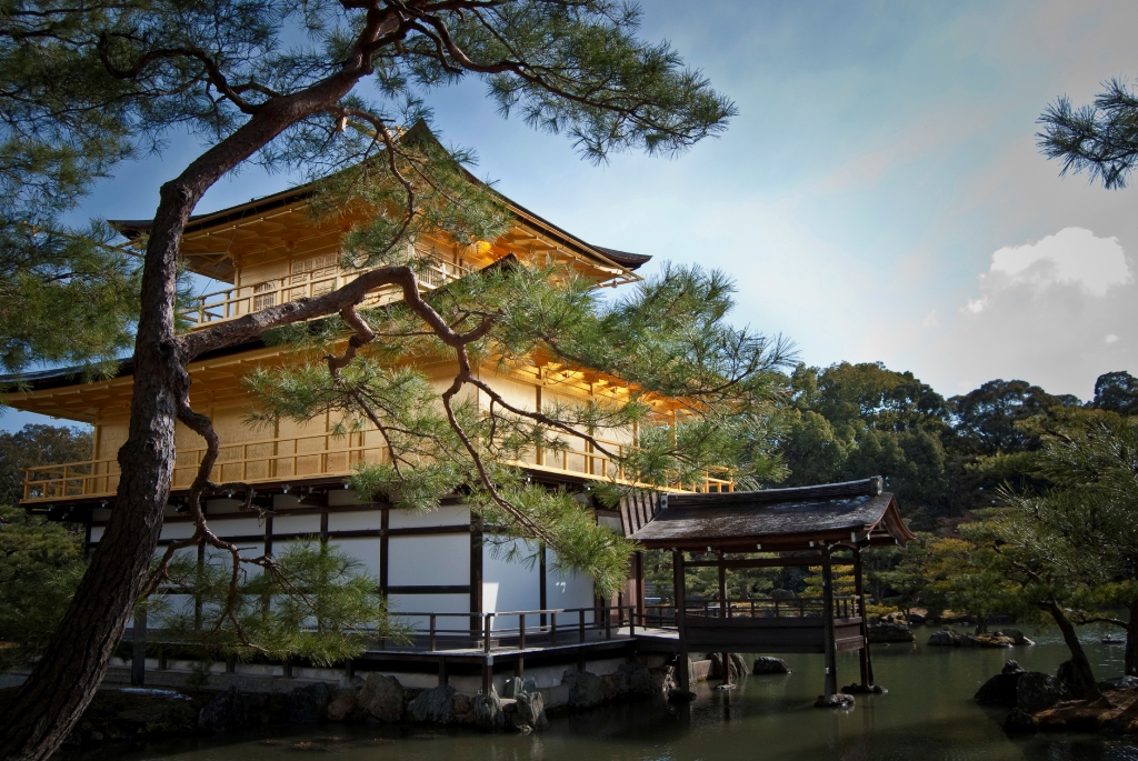 Kinkakuji, o templo do pavilhão dourado, em Kyoto