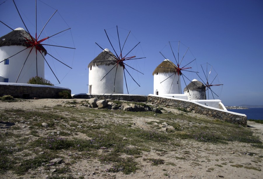 Os moinhos de vento de Mikonos