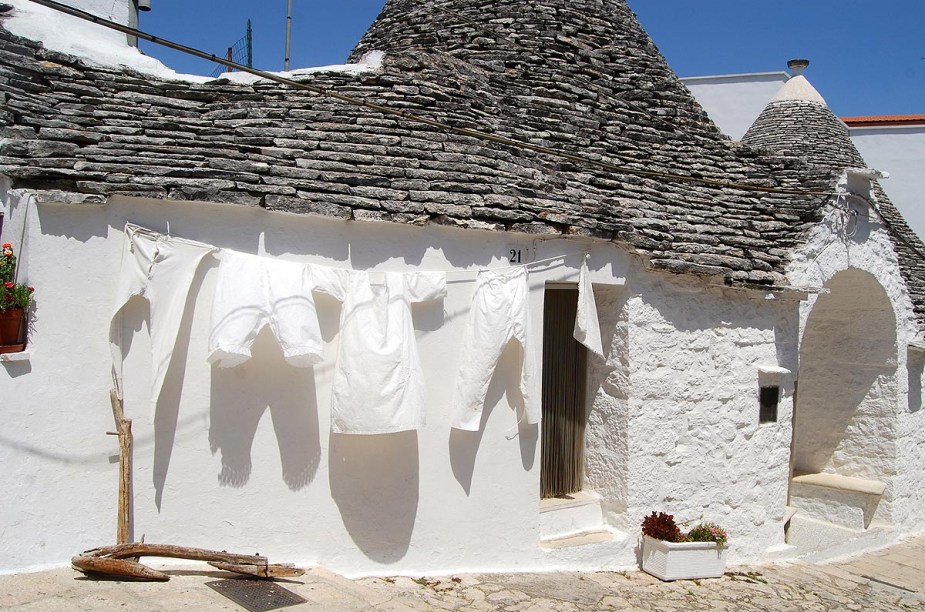 As casinhas de Alberobello tombadas pela Unesco ficam na Zona dei Trulli - trulli é o nome dado ao formato cônico dos telhados de pedra