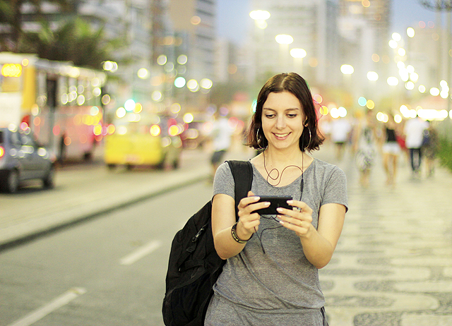Turista mulher Rio de Janeiro