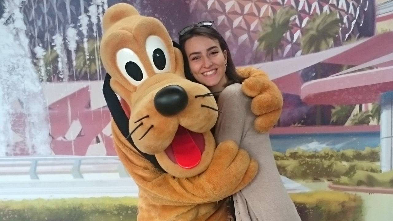 Abraçando o Pluto pela primeira vez!