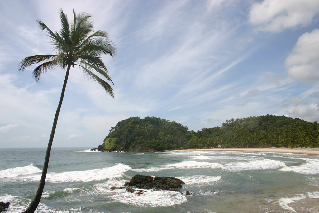 Vista da Prainha, um dos points preferidos pelos surfistas de Itacar&eacute; por causa do mar agitado e da grande quantidade de ondas