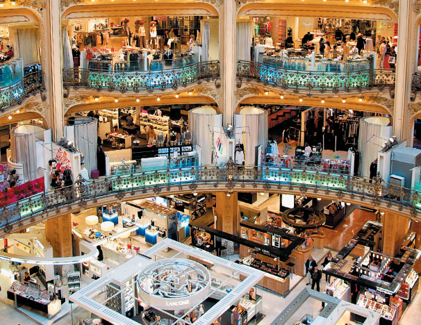 Galeria Lafayette, Paris, França Galeria Lafayette, Paris, França