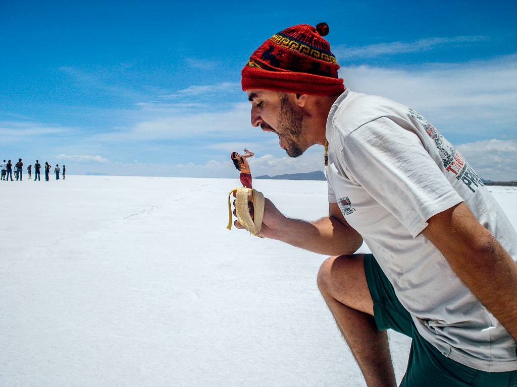BEM NA FOTO: Paulo Domingues no Salar de Uyuni, na Bolívia BEM NA FOTO: Paulo Domingues no Salar de Uyuni, na Bolívia