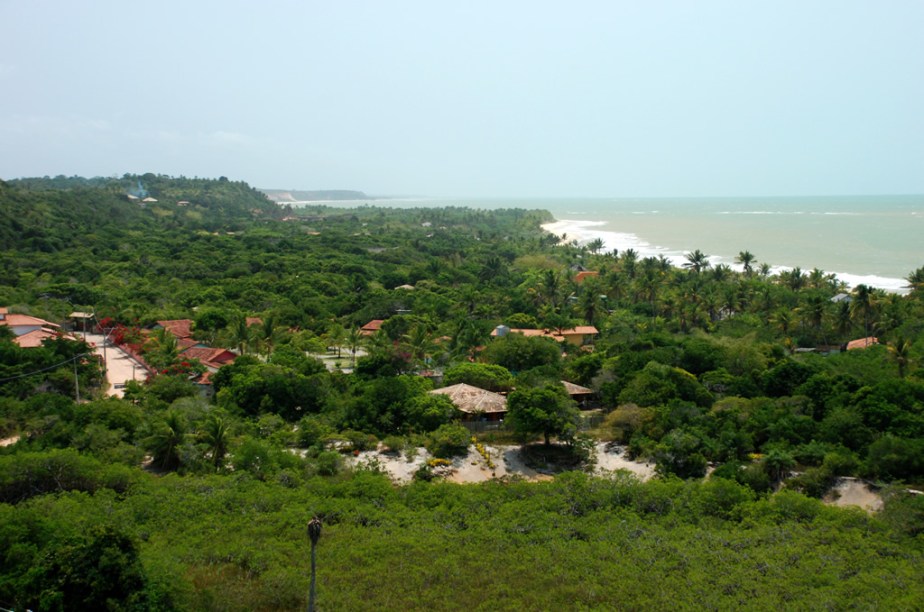 Vista aérea de Trancoso, que entrou para a lista das viagens imperdíveis pelo "The New York Times"