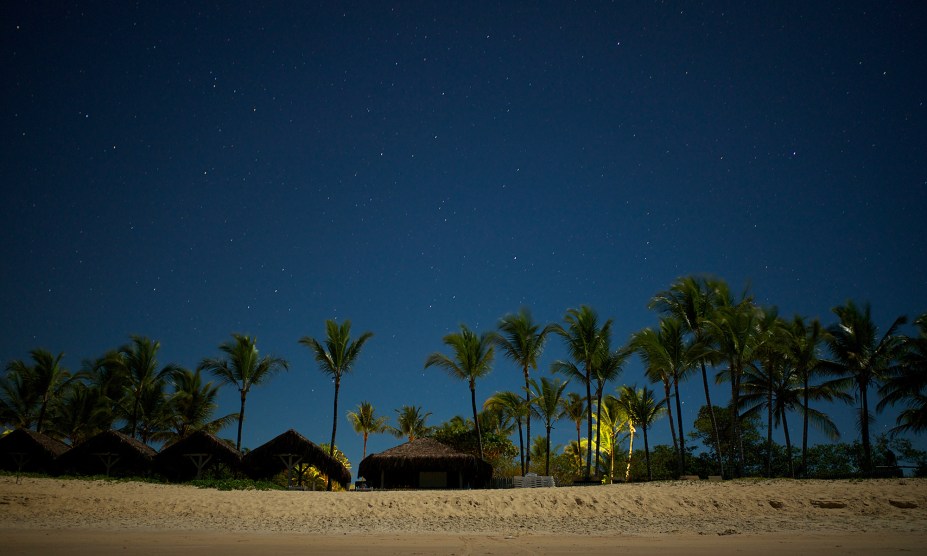 Trancoso também é lindo à noite.