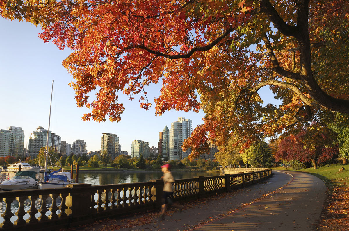 Stanley Park Seawall, em Vancouver, Canadá