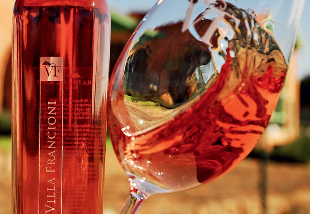 Na Villa Francioni, o valor do ingresso pode ser revertido na compra de vinho ap&oacute;s o passeio