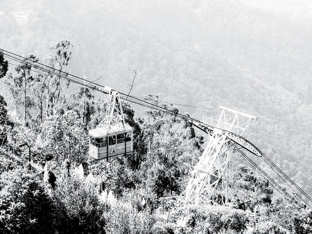 Teleférico do Cerro de Monserrate. Bogotá, Colômbia