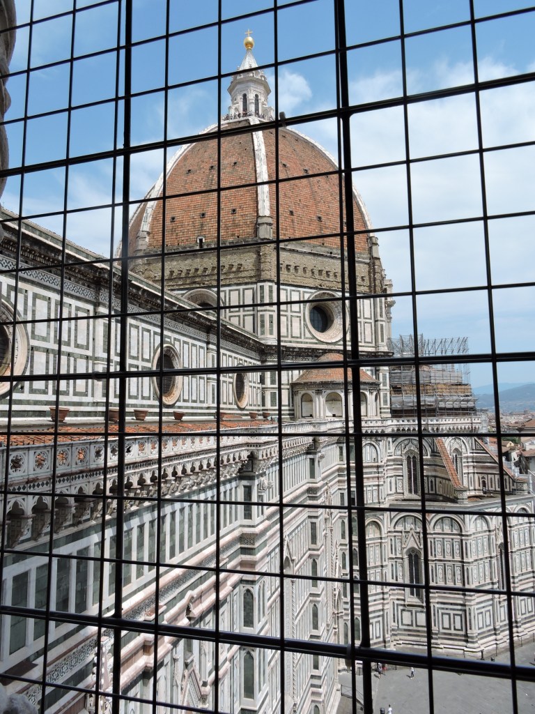 Cúpula de Brunelleschi vista do Campanário de Giotto, Florença, Itália