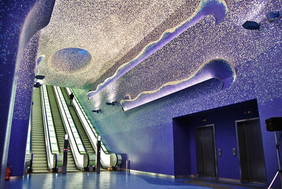 Estação de metrô Toledo, Nápoles, Itália