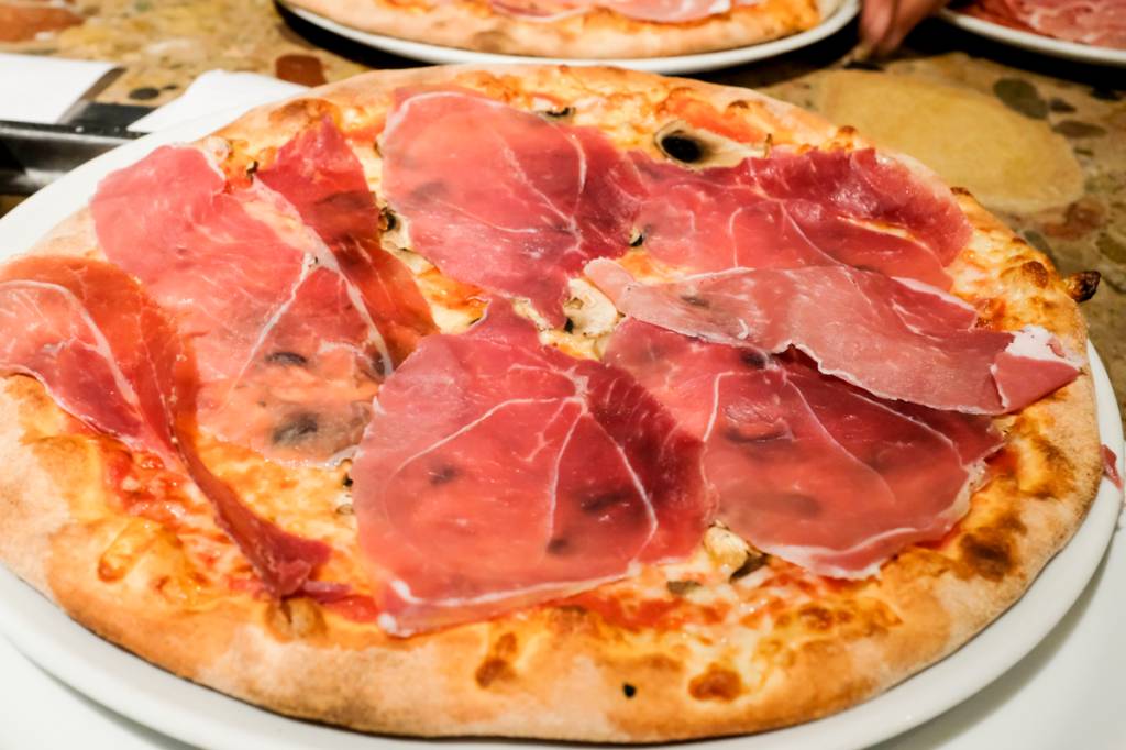 Pizzaria Zero Zero, em Lisboa 3 A pizza de presunto de Parma: leve e equilibrada