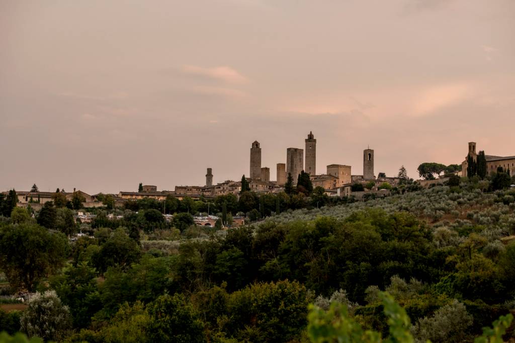 A silhueta das torres de San Gimignano: cidade-cenário