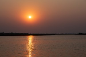 Nascer do Sol no Delta do Okavango