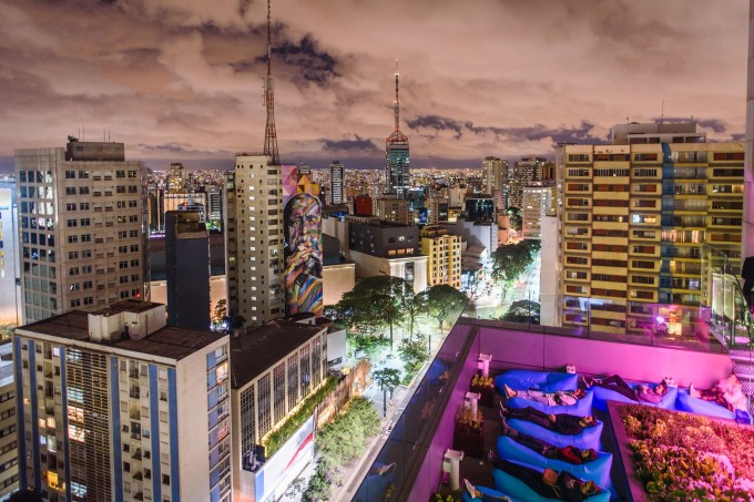 Vista do mirante do Sesc Avenida Paulista