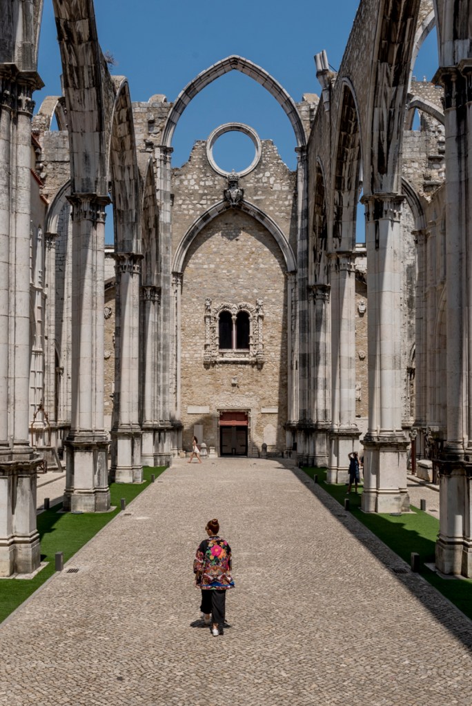 Ruínas do Convento do Carmo, Lisboa, Portugal As incríveis ruínas do Convento do Carmo, no Chiado