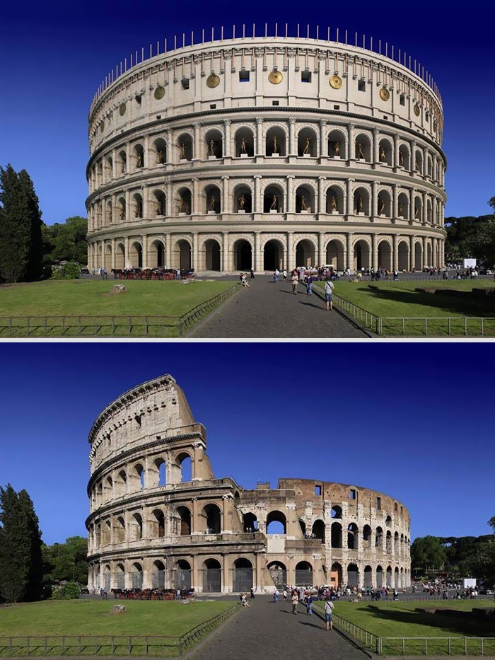 Reconstrução por imagem do Coliseu, Roma Reconstrução por imagem do Coliseu, Roma