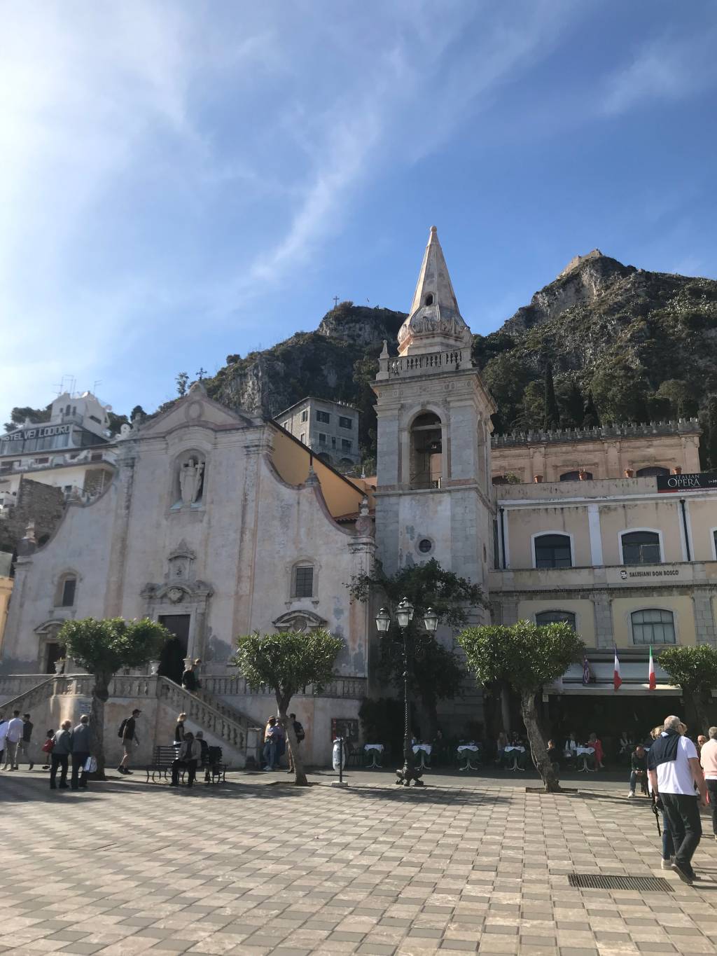 Piazza IX Aprile, Taormina, Sicília, Itália Piazza IX Aprile, Taormina, Sicília, Itália