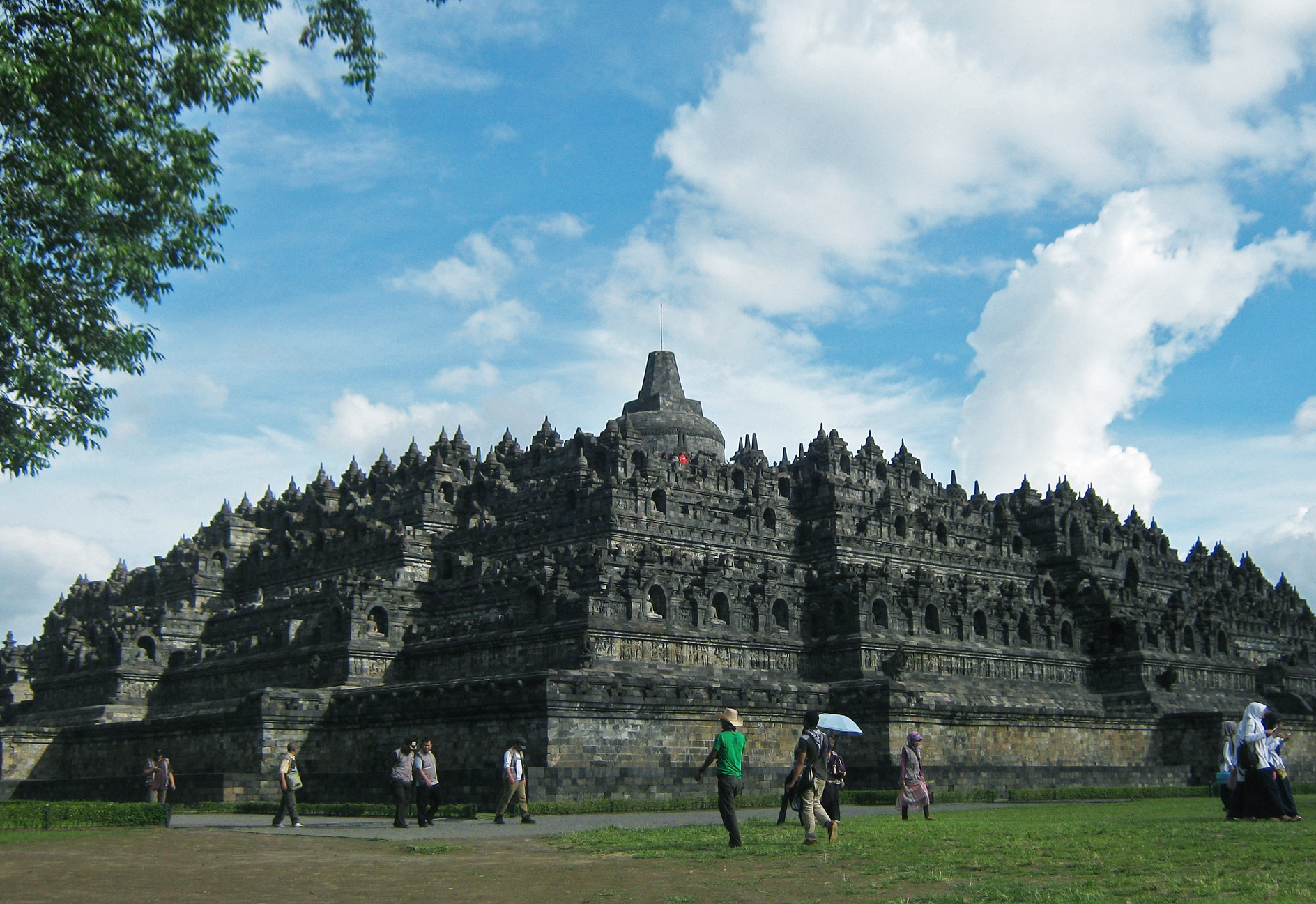 Templo em Borobudur, Indonésia