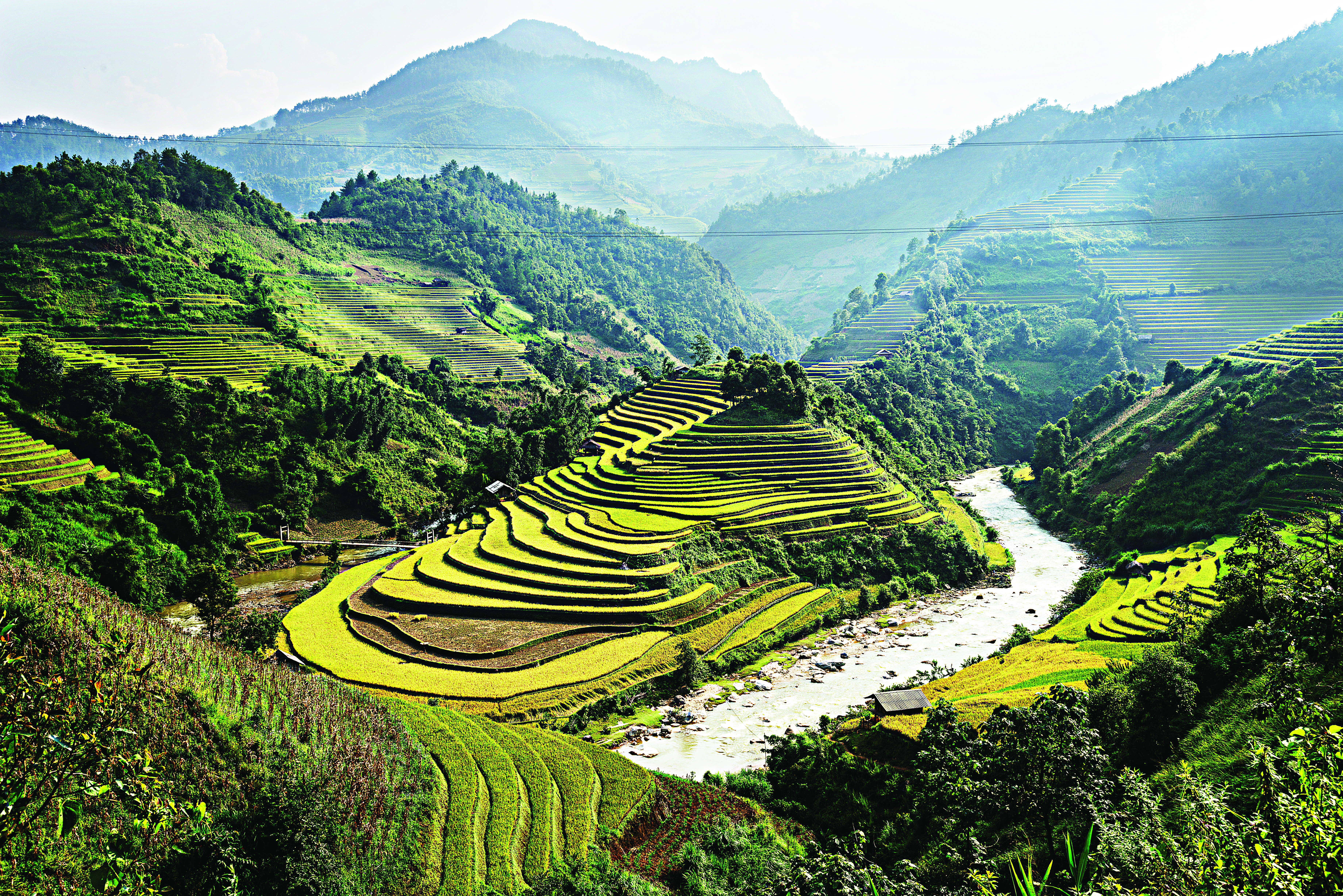 Terraços de arrozais nos arredores de Sapa, Vietnã