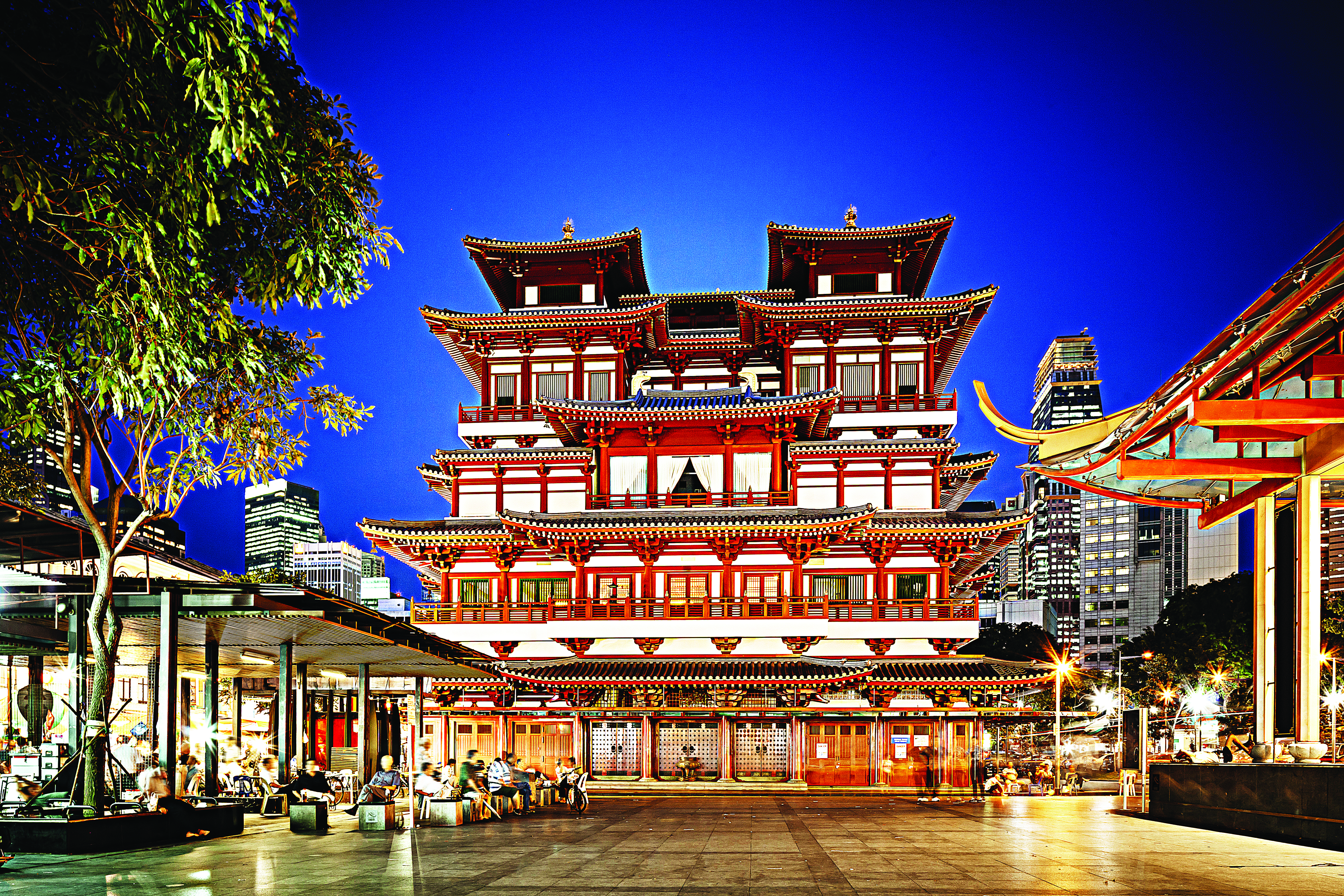 Templo budista em Chinatown, Singapura